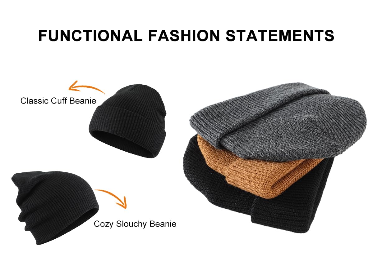 Unisex Adjustable 100% Acrylic Warm Cuff Beanie for Outdoor Sports & Daily Use-Customizable Pattern Casual Design