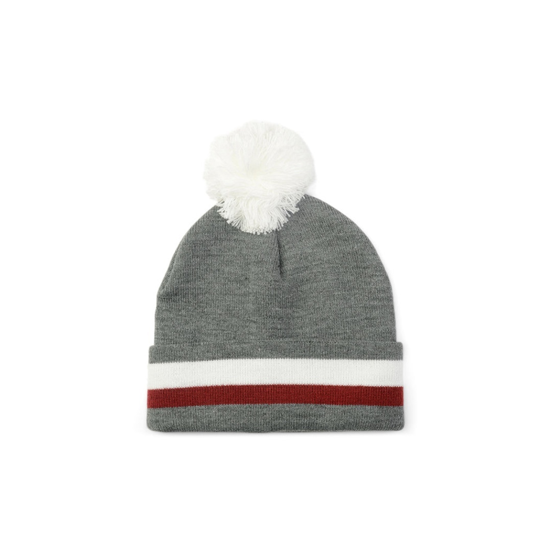 Custom Jacquard Top Ball Warm Knitted Hat Curved Brim Fruit Pattern Fashionable Sporty Style Custom Logo Print Baseball Caps