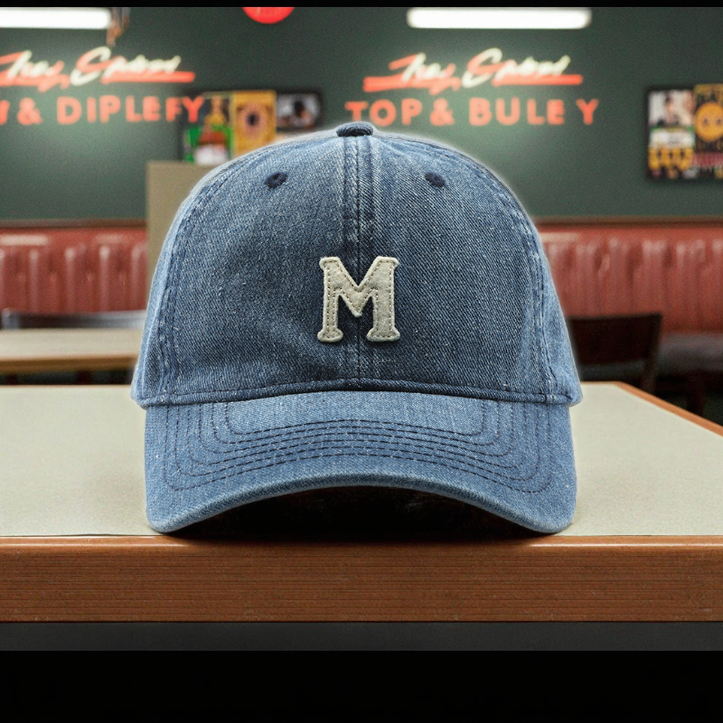 Custom Vintage Street Style Washed Cotton Dad Hat Letter Patch Logo Sport Baseball Cap
