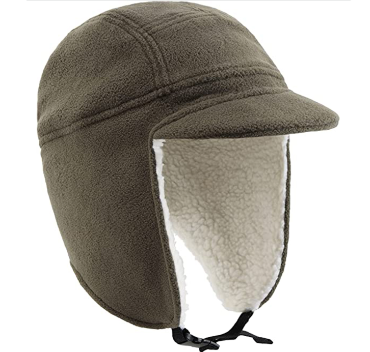 Wholesale Custom Fleece Warm Windproof Earflap Skull  Lined  Winter Hats