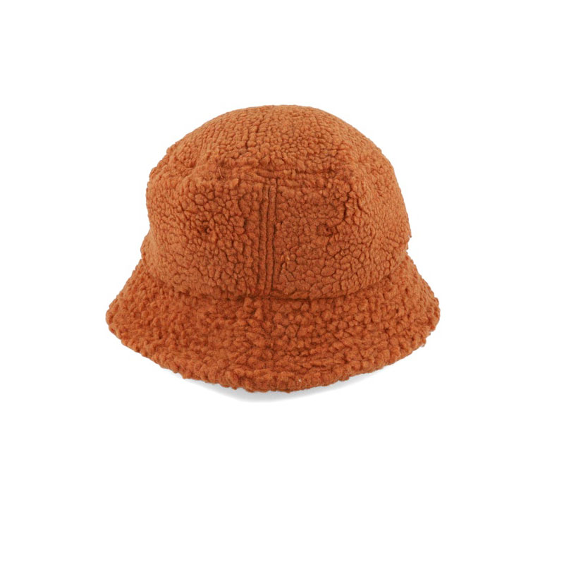 Custom Logo Winter Bucket Hats with Wide Brim Keep Warm Lamb and Polar Fleece for Men Women Children