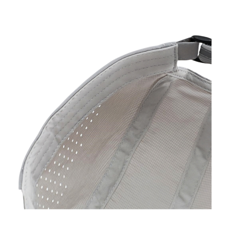 White Sporty Six Sided Hat Adjustable Quick-Dry Outdoor Running Cap Waterproof Breathable Lightweight Street Style