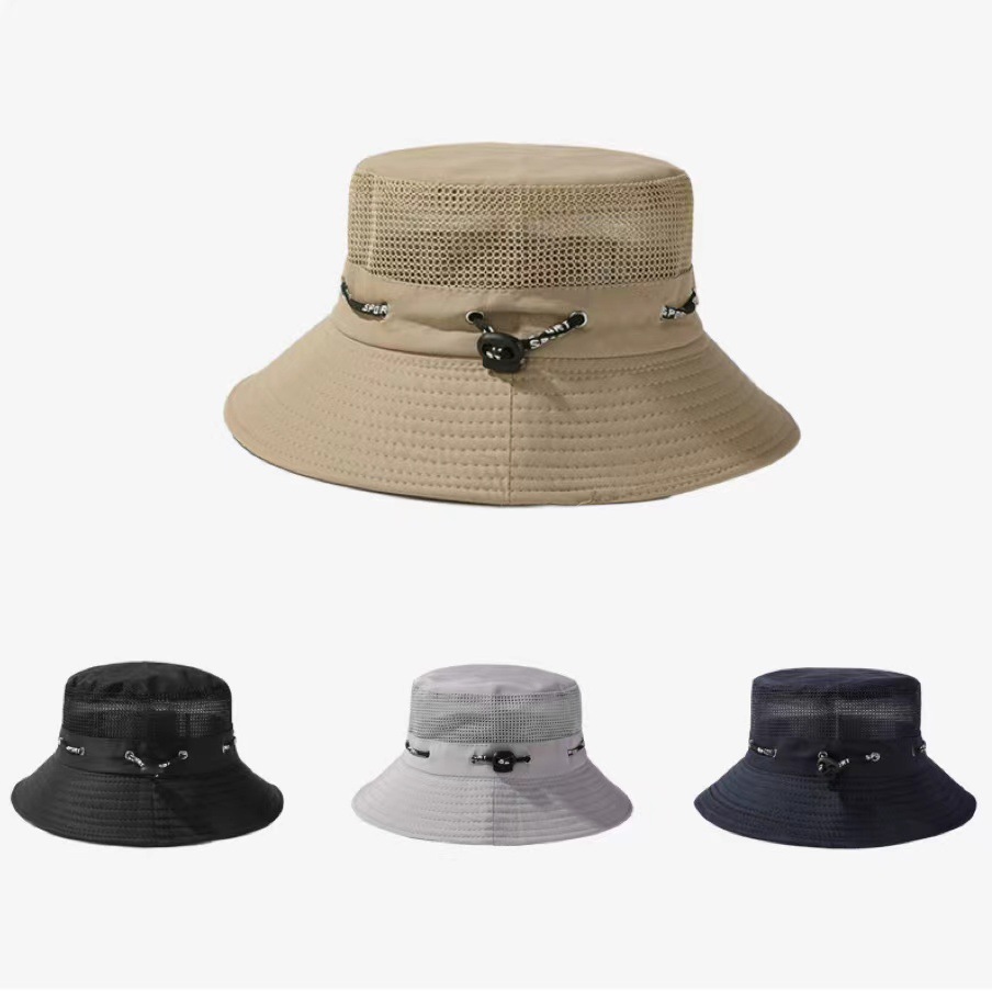 Breathable Sporty Climbing Fisherman's Hat Curved Adjustable Rope Fashionable Fruit Printed Fabric Sublimated Embroidered
