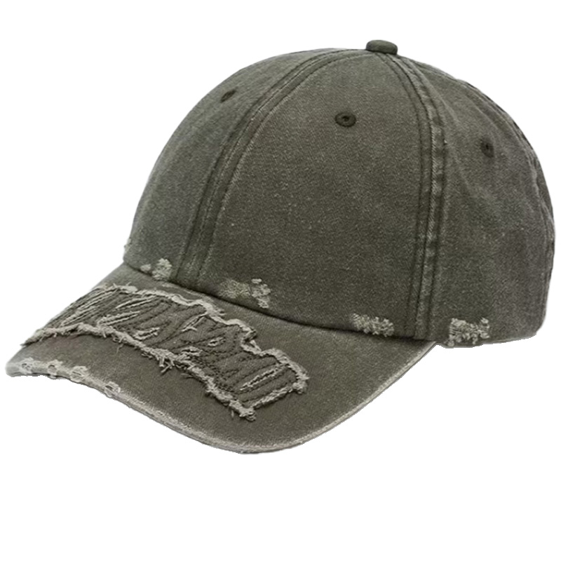 2026 New High-Quality Washed Soft Retro Textured Adjustable Cotton Patch Embroidered Logo 6-Panel Baseball Cap