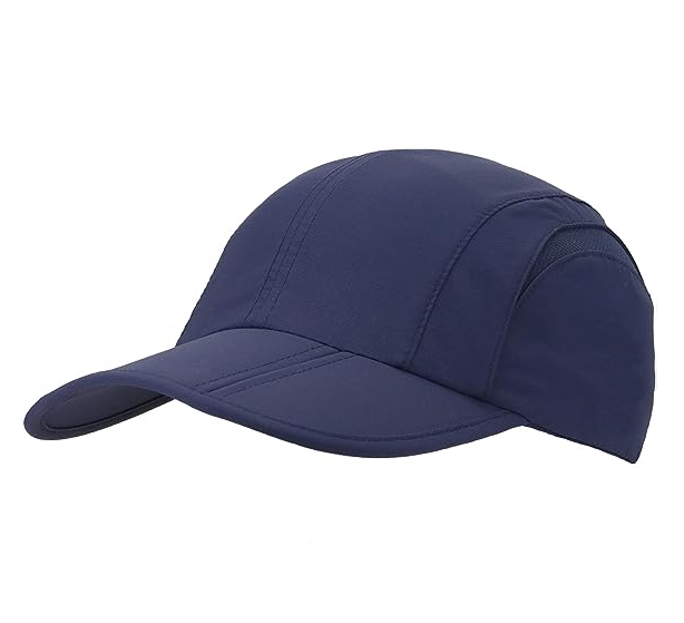 Folding UPF50+ Sun Protection Quick Dry Baseball Cap Portable Adjustable Outdoor Sports Hats for Men, Women