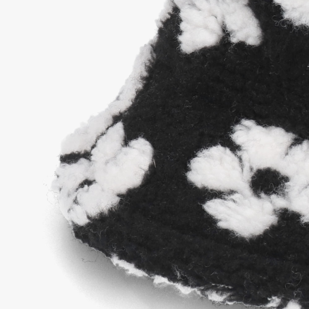 Unisex Winter Bucket Hat for Men and Women Personalized Color Warm Faux Fur Design Casual Cartoon Pattern for Fishing