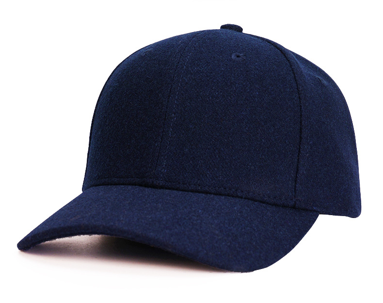 Wool 6-Panel Adjustable Baseball Cap-Sporty Casual Design for Men for Sports & Outdoor Activities