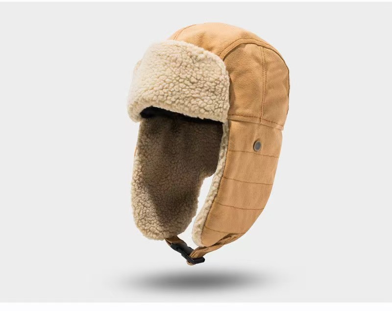 High Quality Aviator Winter Hat Warm Polar Fleece with Earflats Cold Proof for Outdoor Use