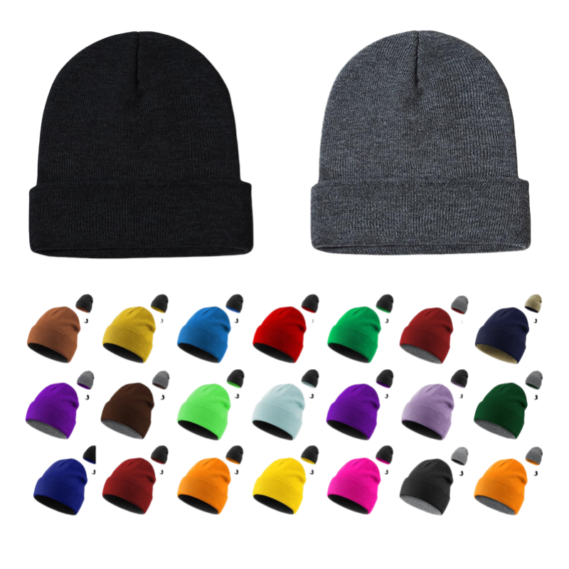 Custom 100% Acrylic Beanie High Quality Warm Knitted Hat for Men and Women Outdoor Business Wear with Printed Letter Pattern