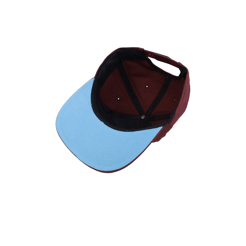 Cotton Customizable Two-Tone Snapback Cap Plain Design Fitted for Fashionable Outdoor Casual Activities All Seasons Custom Size