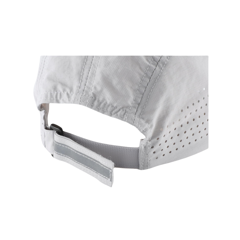 White Sporty Six Sided Hat Adjustable Quick-Dry Outdoor Running Cap Waterproof Breathable Lightweight Street Style