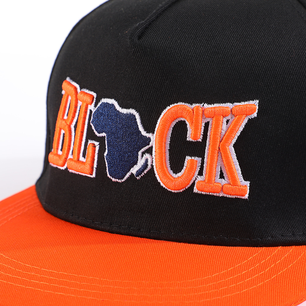 Embroidered Baseball Cap with a Hard Top and Hip-hop Style American Fedora Cap