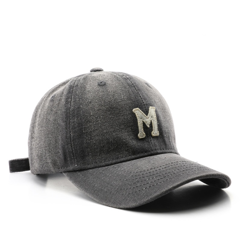 Custom Vintage Street Style Washed Cotton Dad Hat Letter Patch Logo Sport Baseball Cap