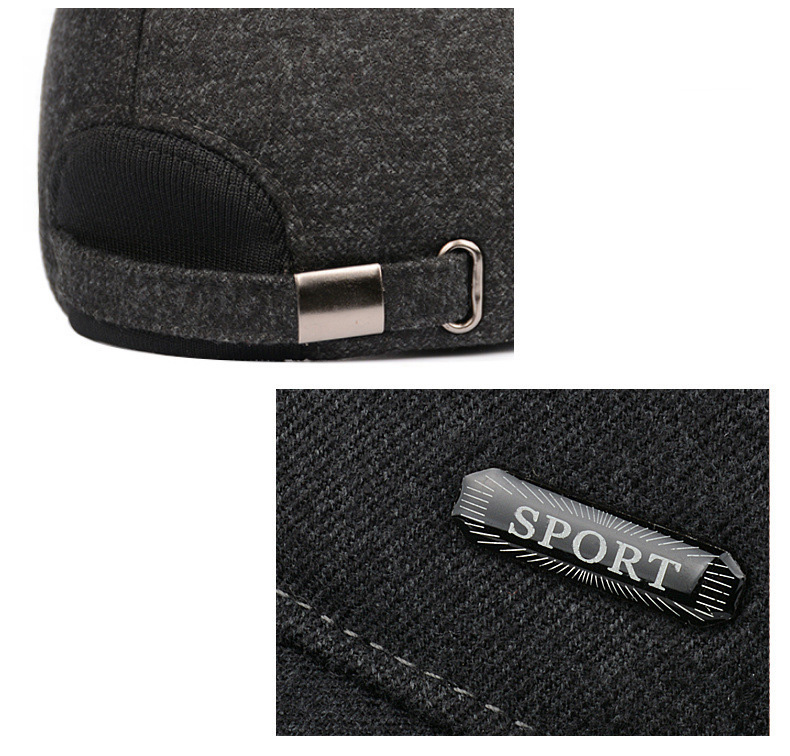 Classic Brown Sport Baseball Cap for Men - Comfortable Daily Wear Adjustable Hat