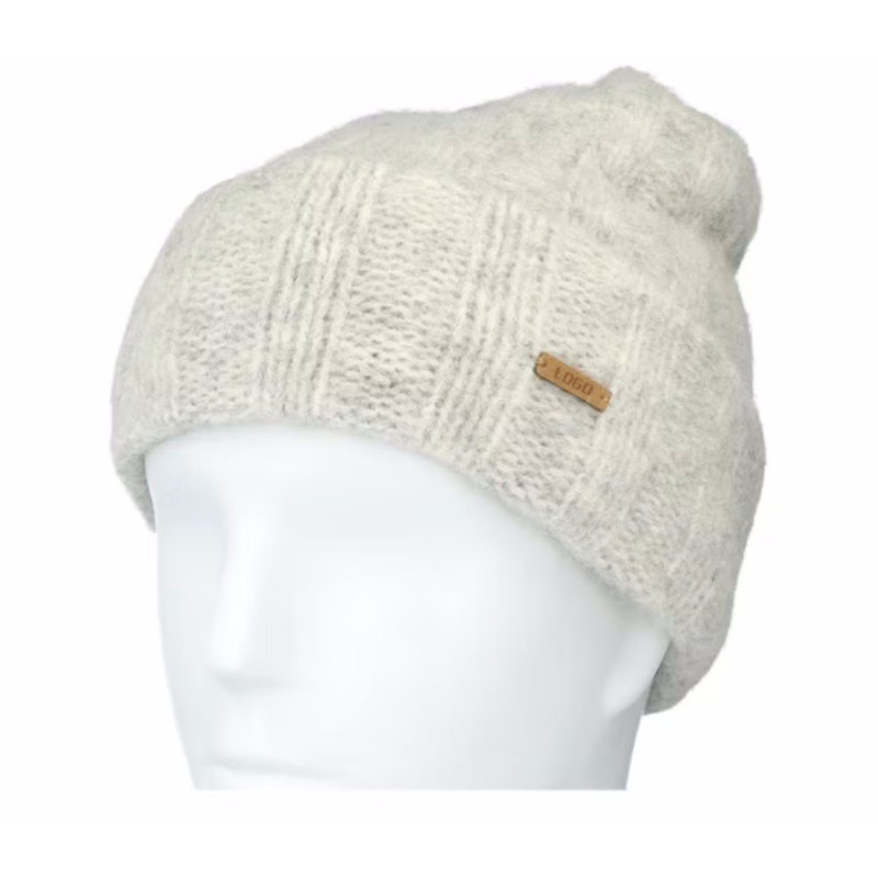 2025 Winter Classic Beanie 100% Wool Mohair Knitted Skull Cap Custom Designer Daily Wear for Men Women Soft High Quality Beach