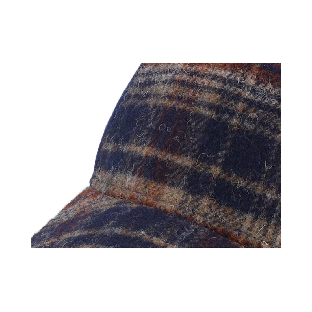 Premium Quality Custom Baseball Cap Sporty Antique Stitching Chessboard Plaid Affixed Cloth Embroidery Fruit Trendy Vintage