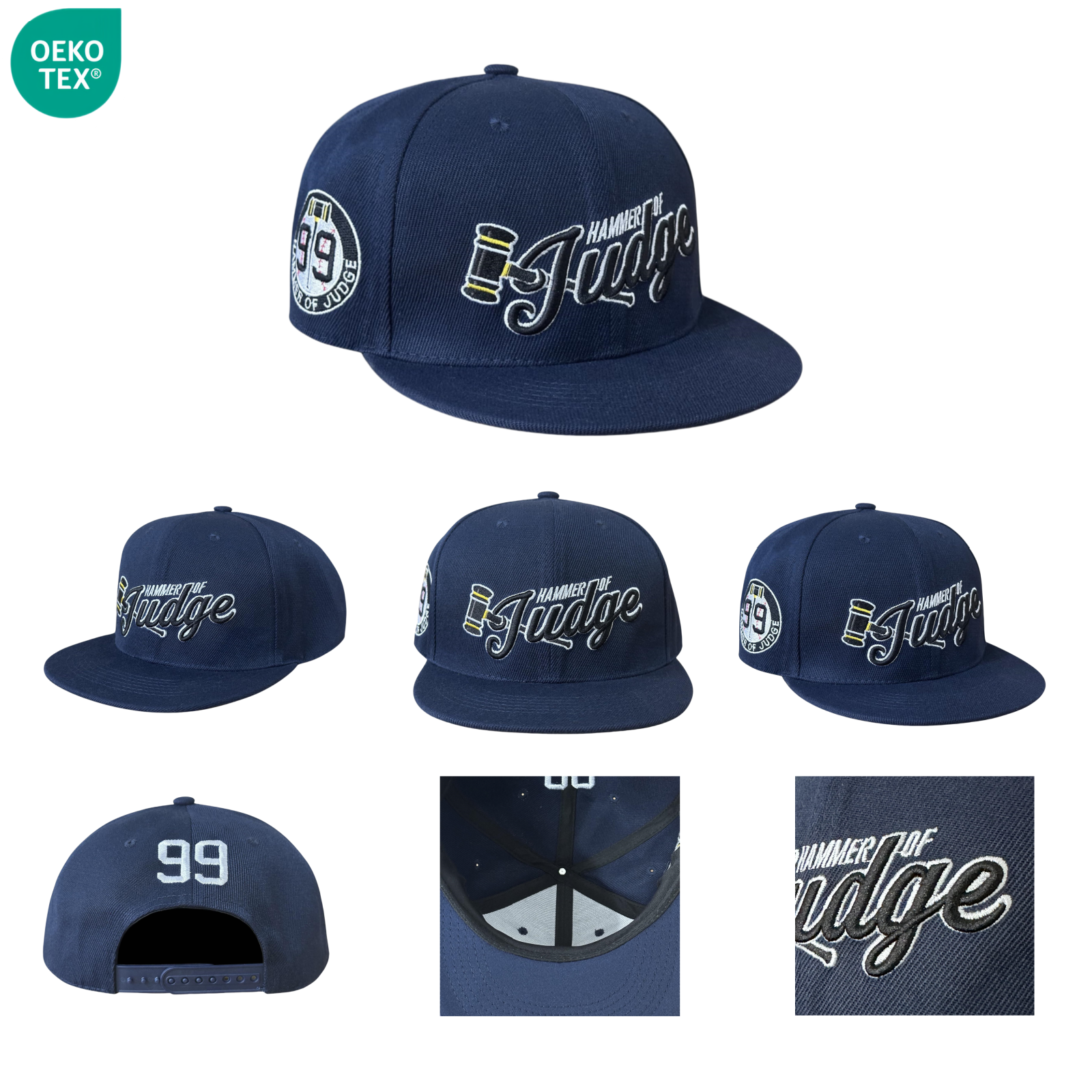 Unisex High Quality Flat Brim Snapback Cap Custom Logo 3D Embroidery Snapback Cap Street Style Vintage Hip Hop Outdoor Use
