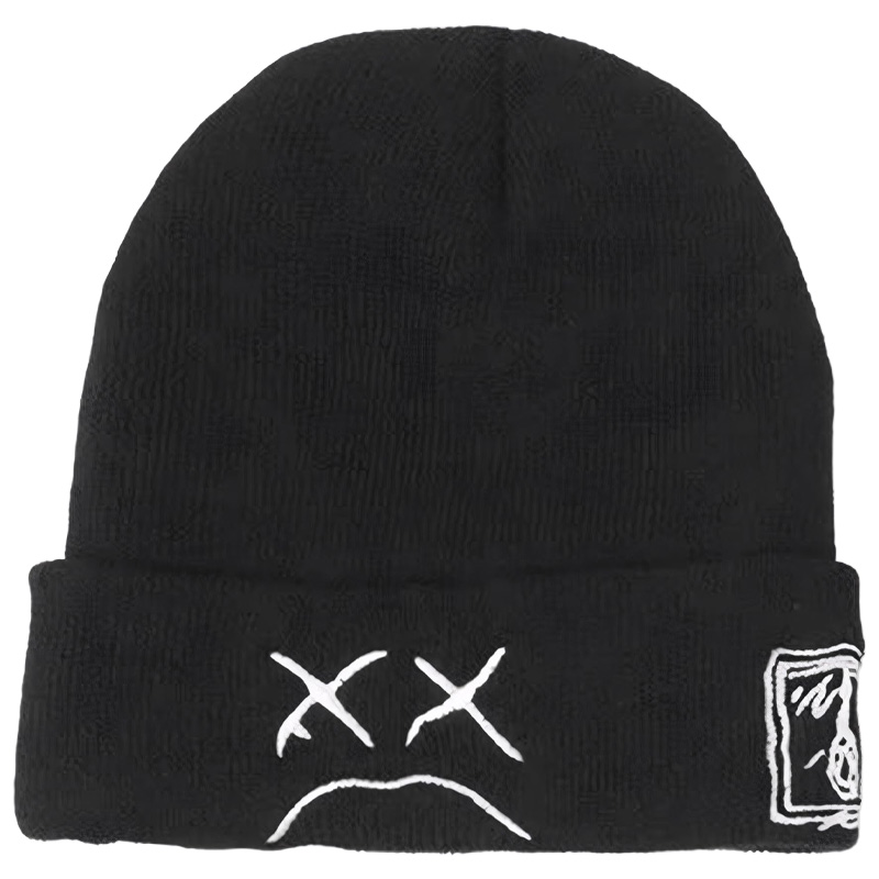 Unisex Custom Winter Knitted Beanie Hat Cuffed Ribbed Woven Free Size Business Cotton Digital Printing Wholesale Custom Beach