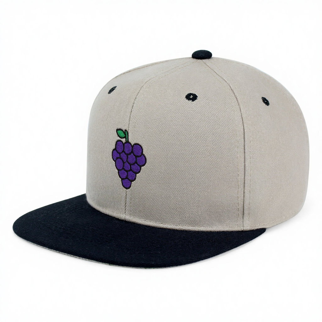 Unisex 6Panel Embroidered Grape Baseball Cap Adjustable Snapback Street Fashion Hats Outdoor Headwear Trendy Caps for Adults