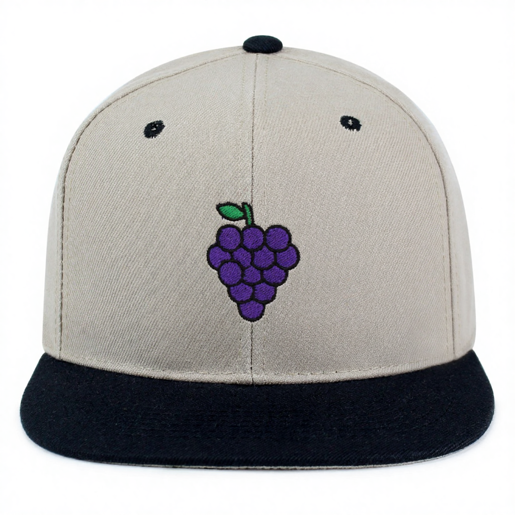 Unisex 6Panel Embroidered Grape Baseball Cap Adjustable Snapback Street Fashion Hats Outdoor Headwear Trendy Caps for Adults