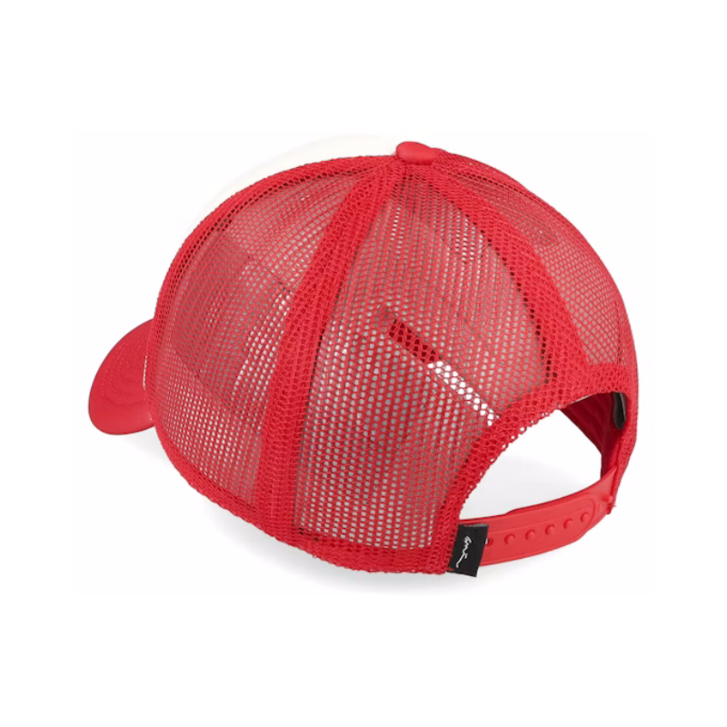 High Quality Custom Logo 5-Panel Star Cap Red White Trucker Foam Mesh Hat for Men Fashionable Hip Hop for Outdoor Casual