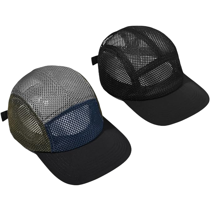 High Quality 5 Panel Flat Brim Baseball Cap Outdoor Quick-Drying & Breathable Duckbill Design Sun-Proof Sunshade for Camping