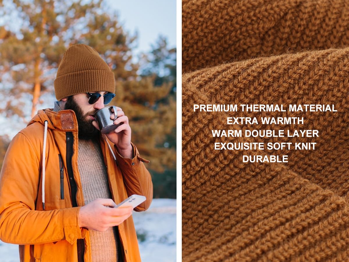 Unisex Adjustable 100% Acrylic Warm Cuff Beanie for Outdoor Sports & Daily Use-Customizable Pattern Casual Design