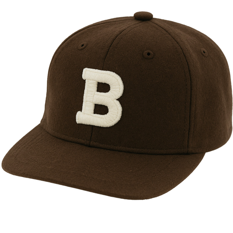 Custom Embroidered Gray Snapback Adjustable Wool Blend Baseball Cap