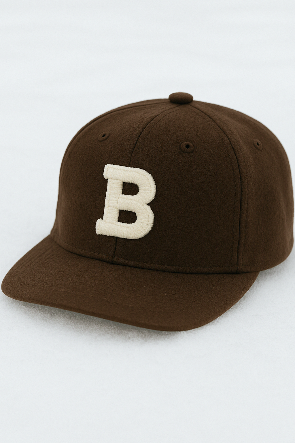 Custom Embroidered Gray Snapback Adjustable Wool Blend Baseball Cap