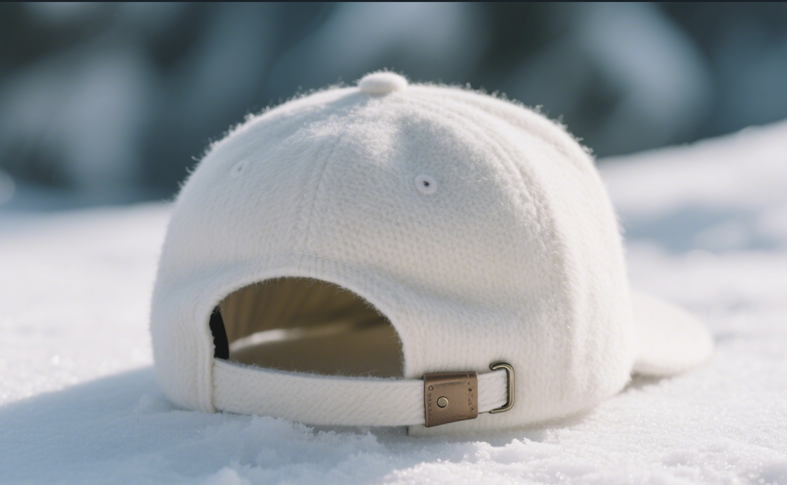 Custom Embroidered Gray Snapback Adjustable Wool Blend Baseball Cap