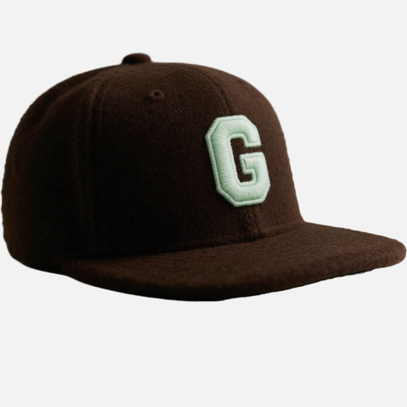 Custom Embroidered Gray Snapback Adjustable Wool Blend Baseball Cap