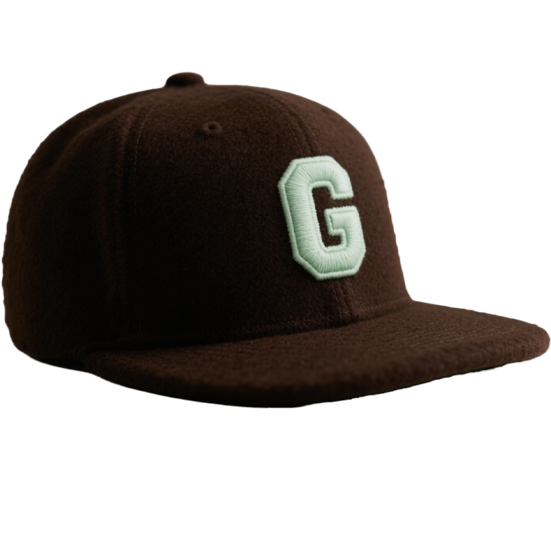 Custom Embroidered Gray Snapback Adjustable Wool Blend Baseball Cap