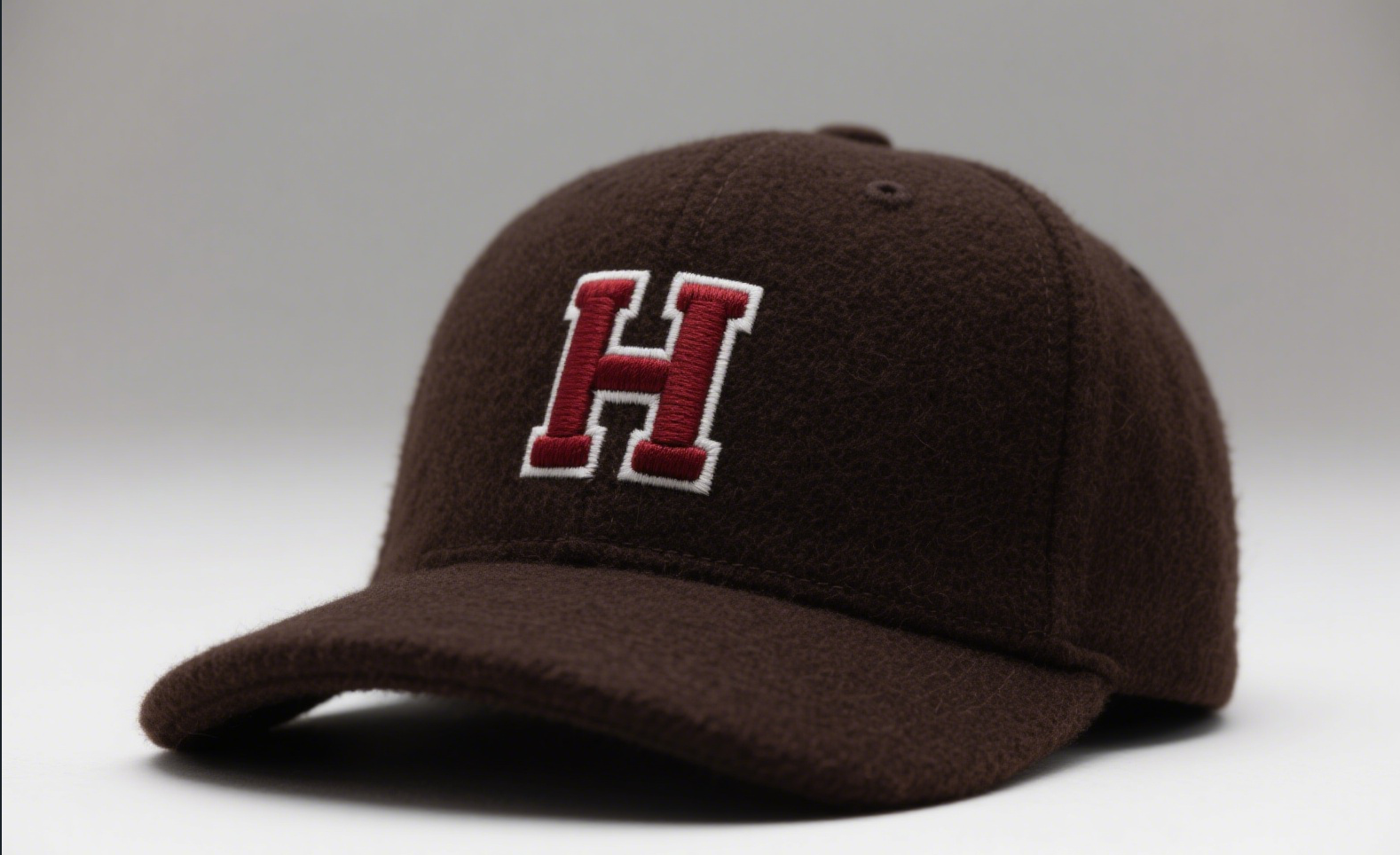 Custom Embroidered Gray Snapback Adjustable Wool Blend Baseball Cap