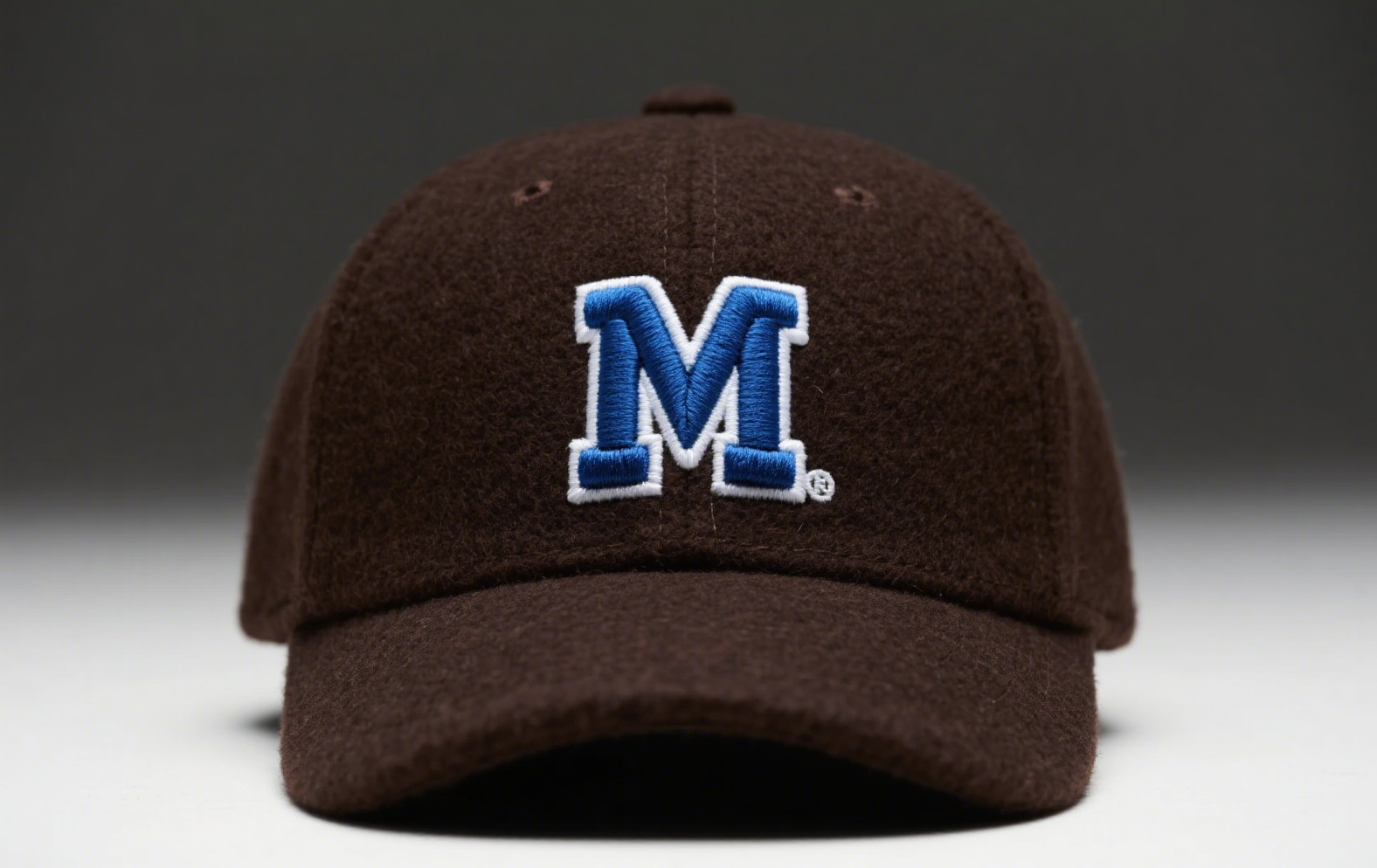 Custom Embroidered Gray Snapback Adjustable Wool Blend Baseball Cap