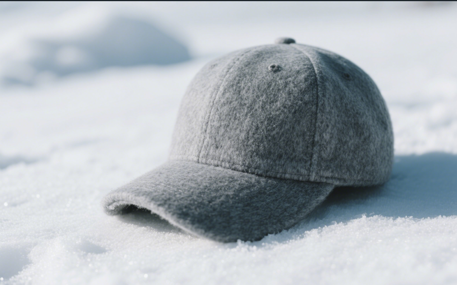 Custom Embroidered Gray Snapback Adjustable Wool Blend Baseball Cap