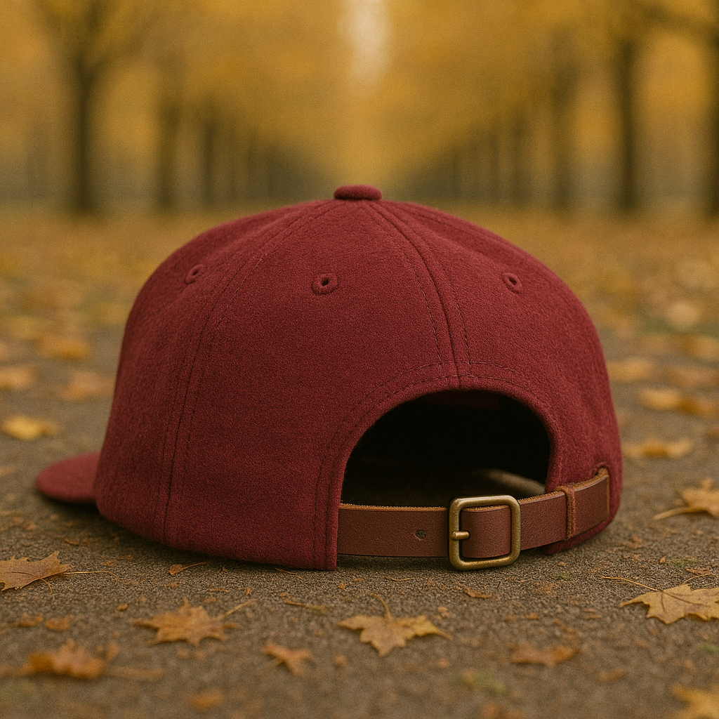 Custom Embroidered Gray Snapback Adjustable Wool Blend Baseball Cap