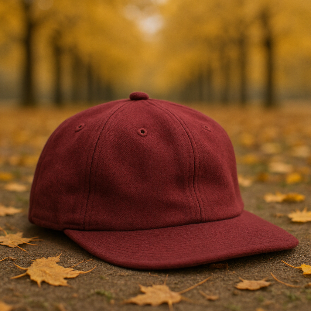 Custom Embroidered Gray Snapback Adjustable Wool Blend Baseball Cap