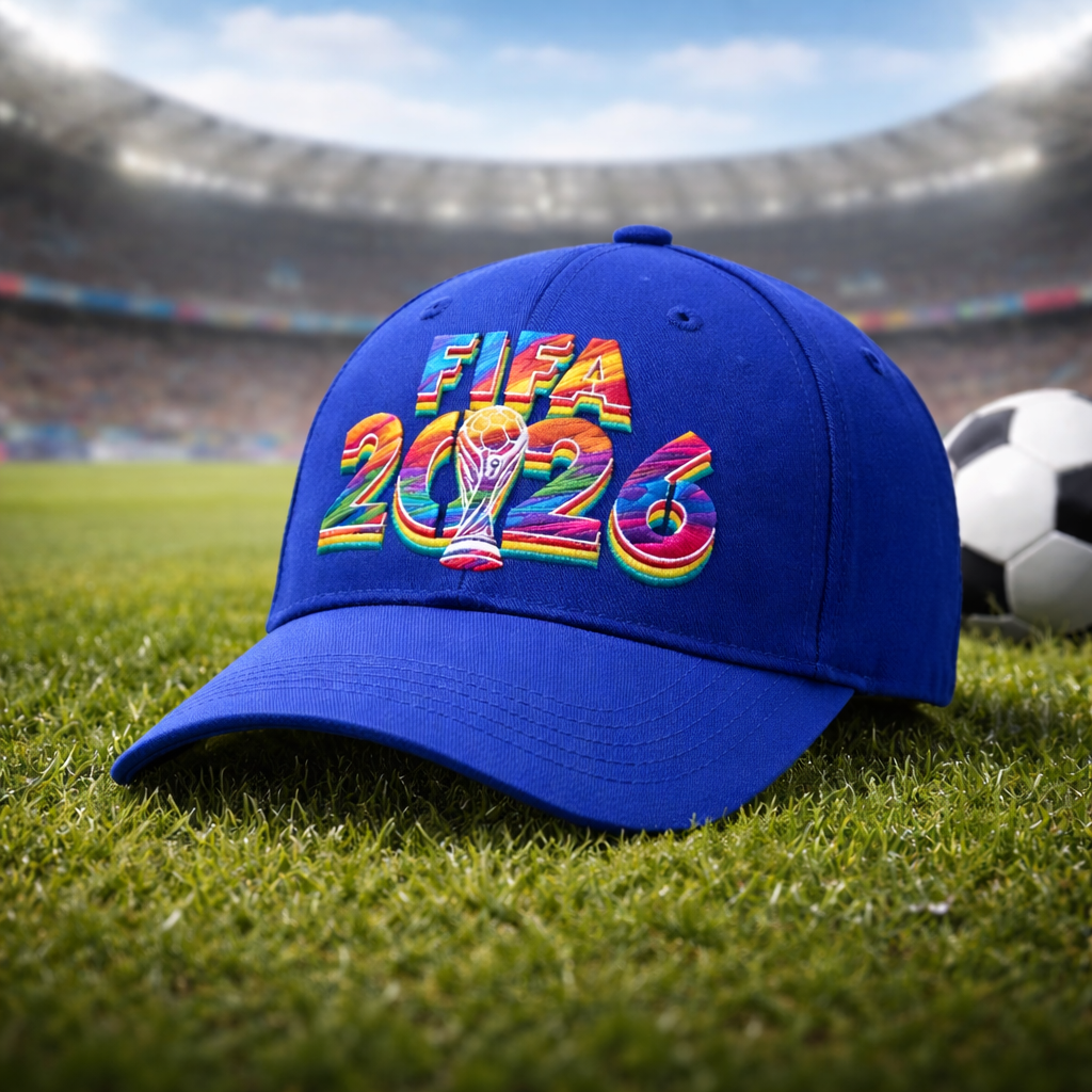 2026 Football League Vintage Sporty Embroidered 6-Panel Adjustable Baseball Cap with Letter Pattern Unisex