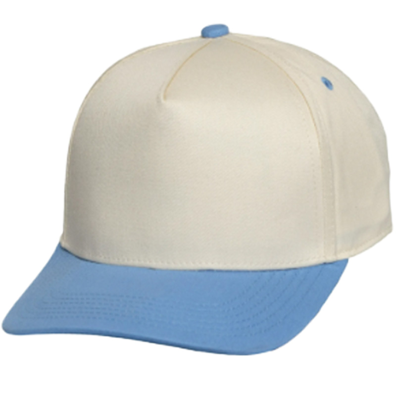 2026 New Two-Tone 5-Panel Polyester Curved Baseball Cap Fashionable Sporty Street Style