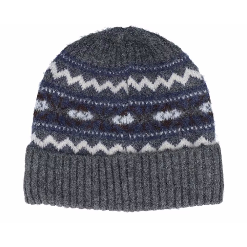 Classic Dark Beanie With Pom Warm Knit Skull Cap Soft Cuff Beanie Custom Logo Daily Winter Hats for Women Men