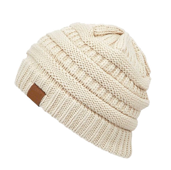 Custom Thick Soft Warm Chunky Acrylic Winter Hat Exclusives Cable Knit Beanies Customizable Character Dot Fruit Patterns