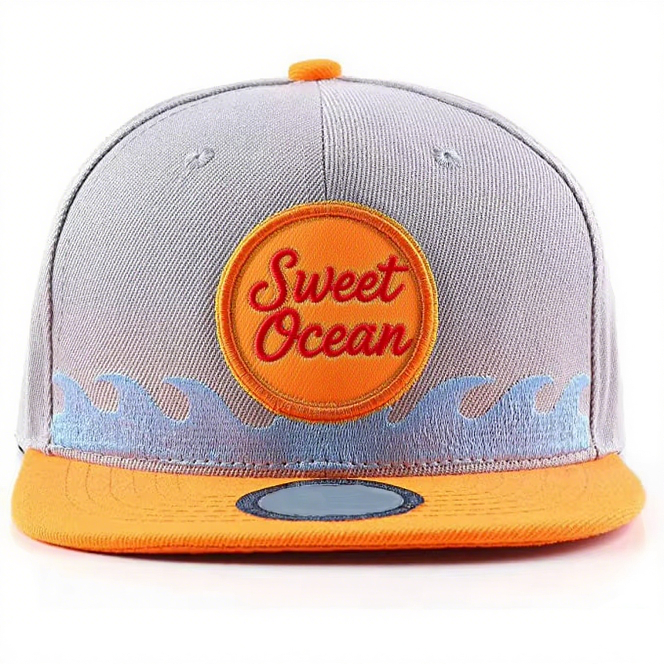 Customizable Hip Hop Style Flat Brim Dad Hats Two Tone 3D Embroidery Logo Snapback Cap for Sports Outdoor Activities Cycling