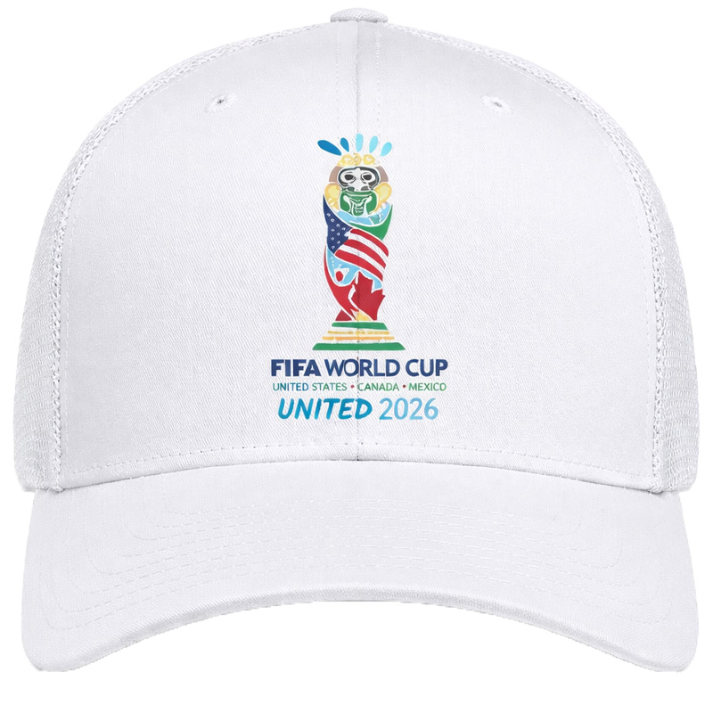 FIFA World Cup 2026 Embroidered Gray Adjustable Cotton Denim Baseball Cap