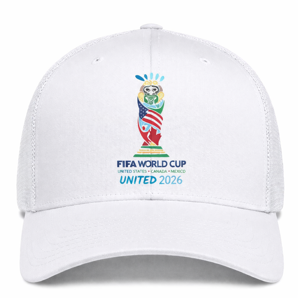 FIFA World Cup 2026 Embroidered Gray Adjustable Cotton Denim Baseball Cap