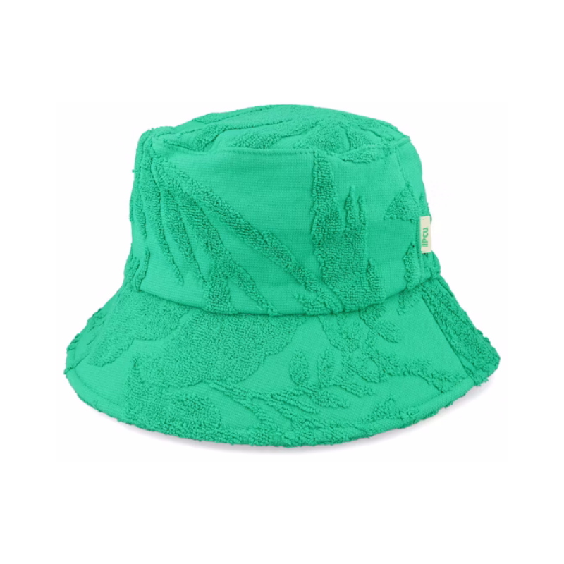 High Quality Terry Hat Green Bucket Hats Wholesale Custom Logo Large Hiking Hats With String for Child