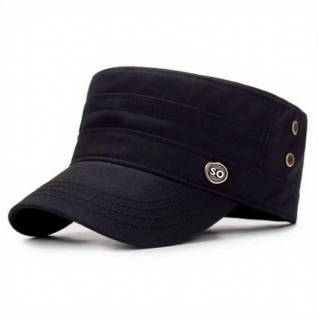Wholesale Custom Logo Classical Soft Comfortable Curve Brim Flat Top Caps