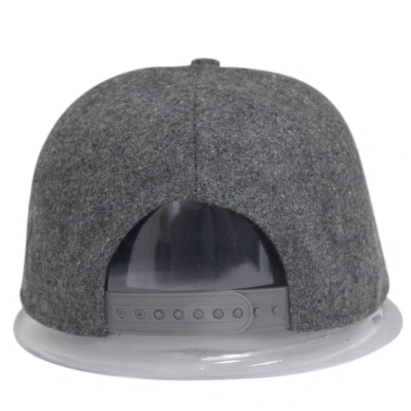 Custom Wool Flat Brim Snapback Cap