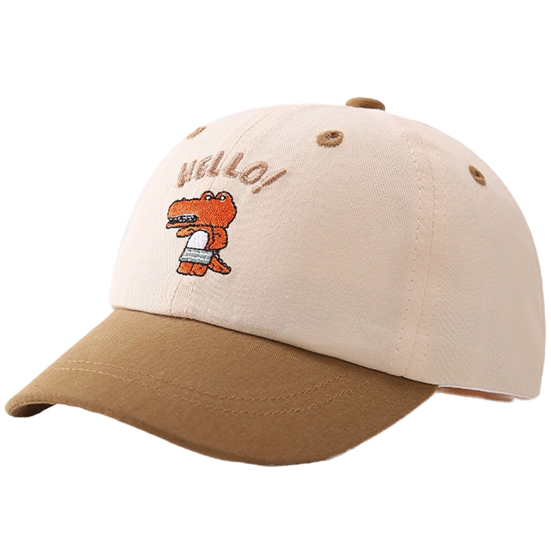 High Quality Two Tone Designer Unstructured Embroidered Kids Baseball Cap