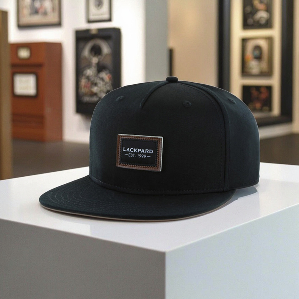 Custom Logo Unisex Blank PU Leather Patch Embroidery Snapback Cap Hats High Quality Distressed Fabric Snapback Hat