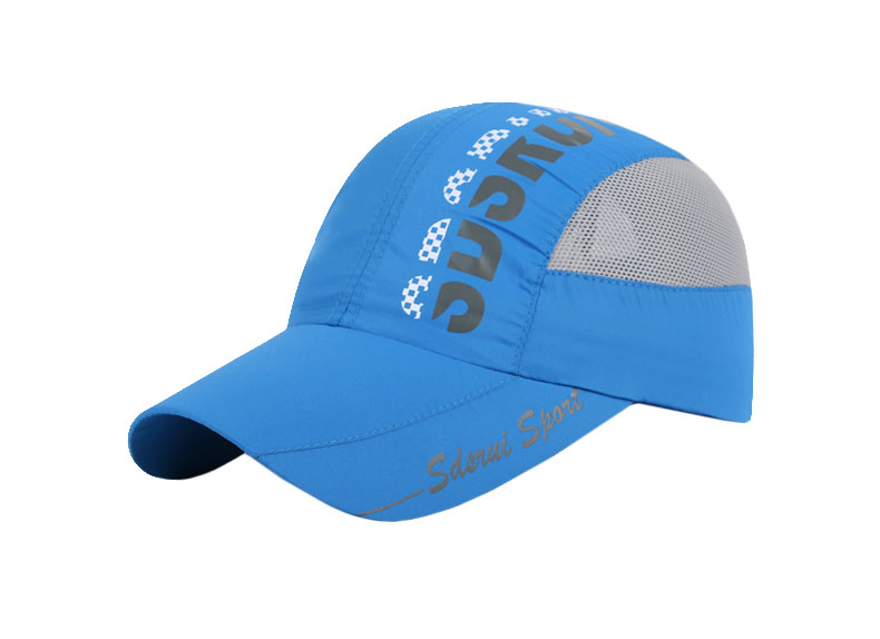 Caps Custom Logo Print Quick Dry Sports Caps Breathable Polyester Unisex Baseball Caps